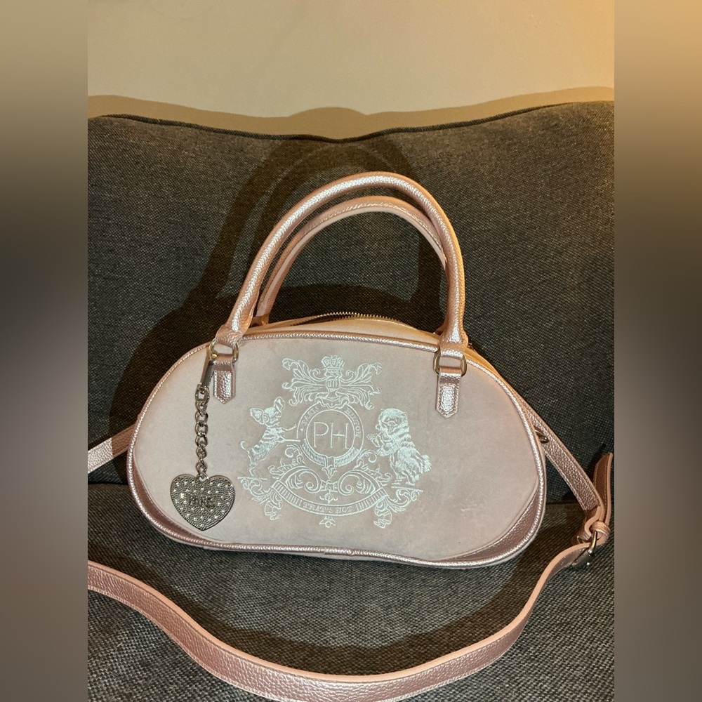 Paris Hilton Ph Crest Bowler Bag Satchel Crossbody
